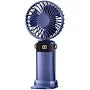 Mini Handheld & Neck Fan with Lanyard - USB Rechargeable, 5 Speed, Digital Display