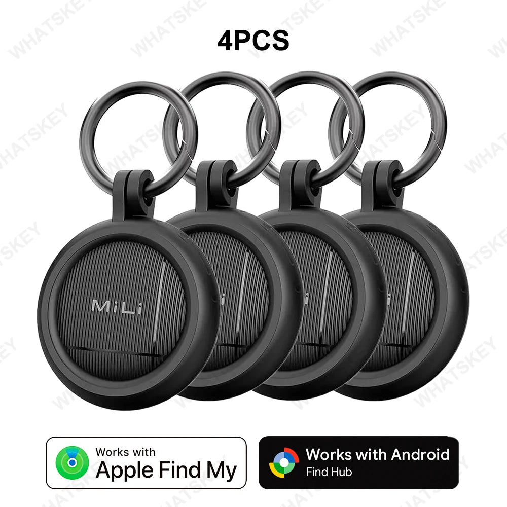 1-4Pack LiTag Duo Tracker Tag MiLi Smart Tag Item Finders Works with IOS & Google Find Hub Wallet Key Finder Item GPS Locator