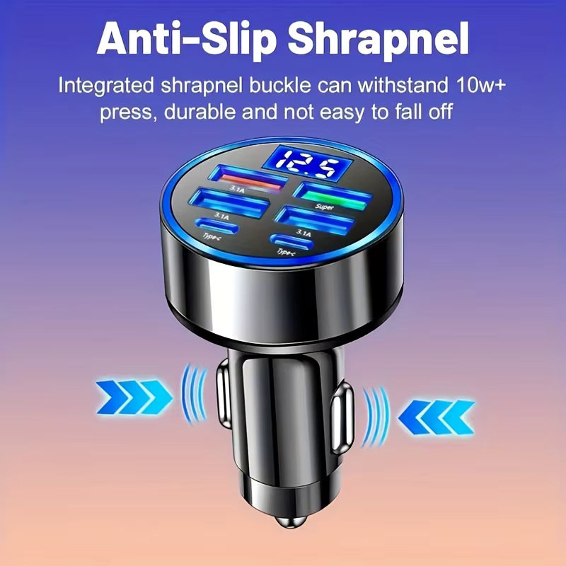 350W USB Car Charger PD QC3.0 USB C Car Phone Charger Type C Adapter