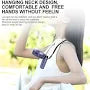 Mini Handheld & Neck Fan with Lanyard - USB Rechargeable, 5 Speed, Digital Display