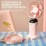 Mini Handheld & Neck Fan with Lanyard - USB Rechargeable, 5 Speed, Digital Display